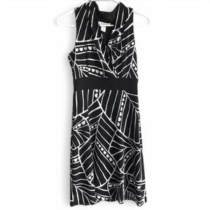 White House Black Market Printed Midi Shift Dress